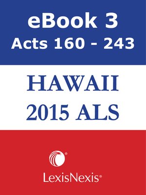 cover image of Hawaii Advance Legislative Service